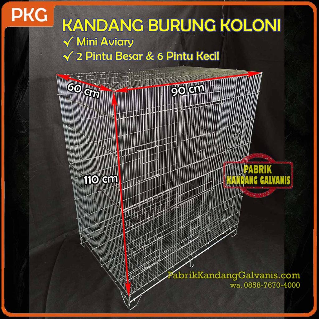 1 Kandang galvanis custom untuk ayam petelur dan puyuh - Hubungi 0858-7670-4000