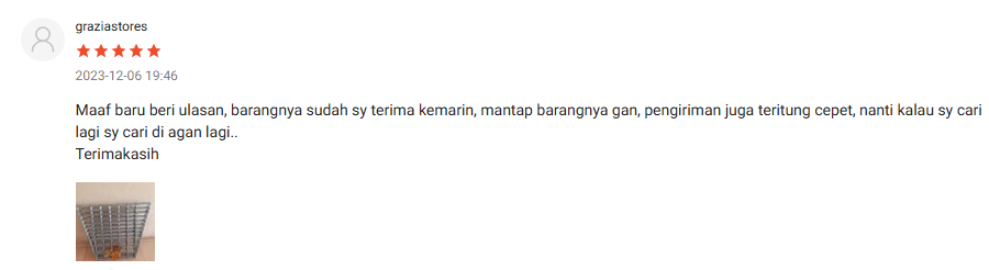 6 pelanggan senang dengan produk kandang piramid