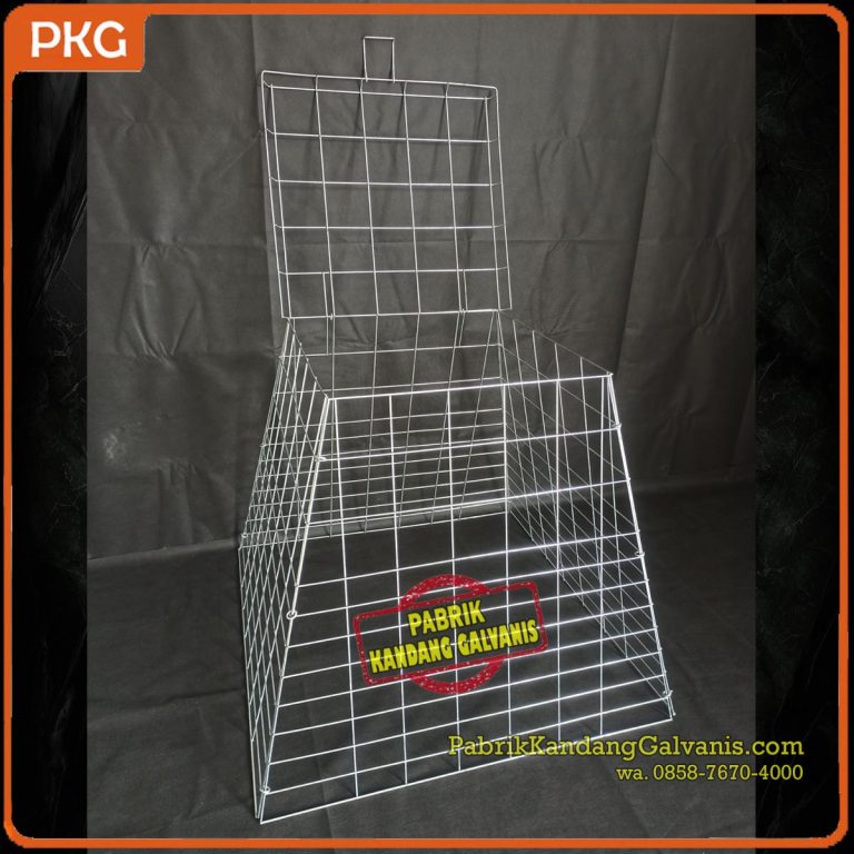 Detail ukuran kandang ayam galvanis piramida