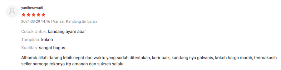Review Pembelian di Pabrik Kandang Galvanis 2